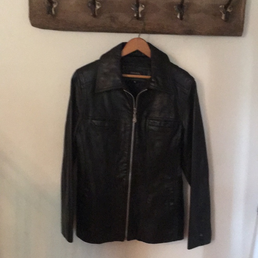 Guess genuine leather jacket
